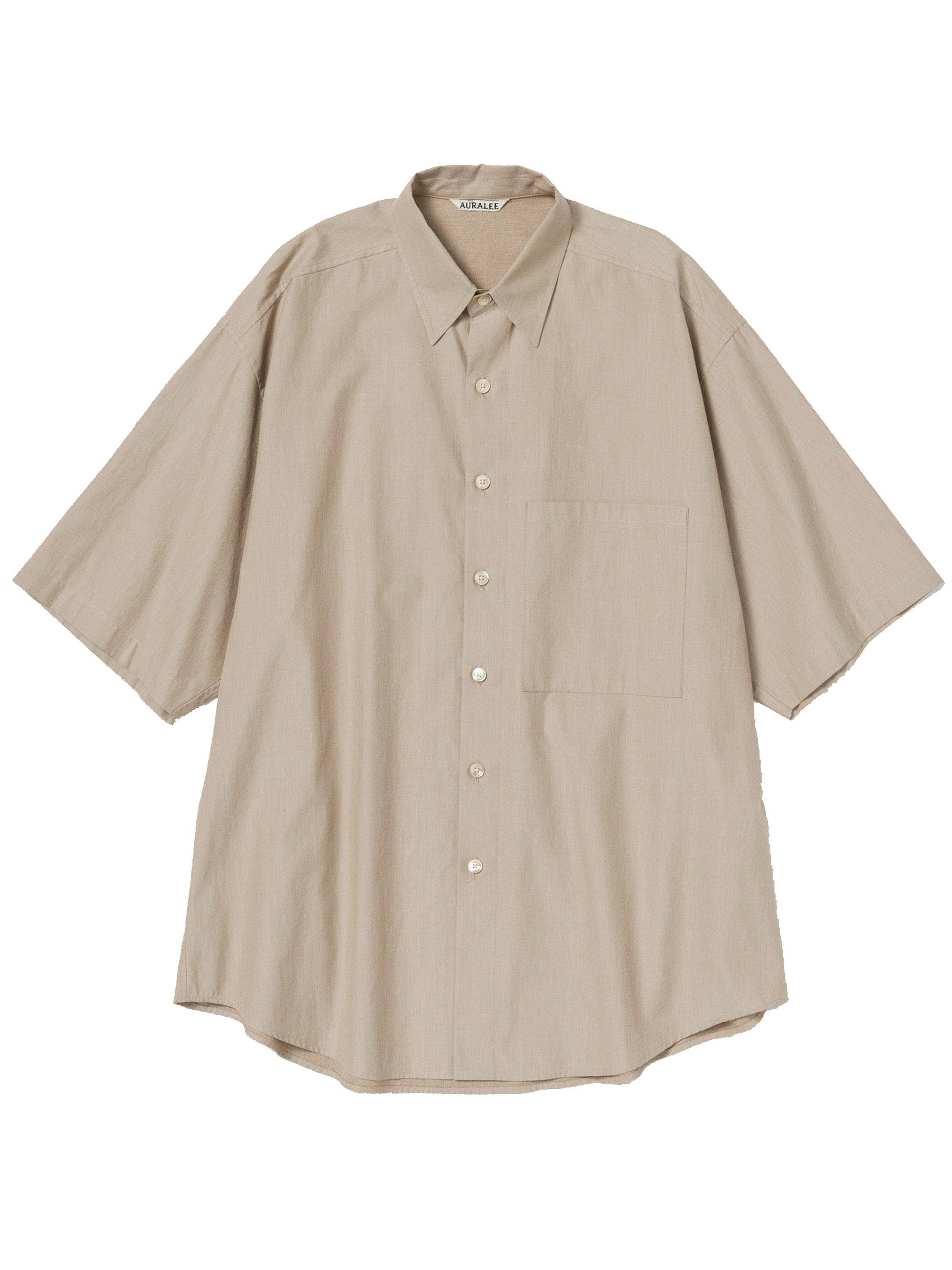 AURALEE Washed Finx Shirt Beige In Cotton in Natural for Men | Lyst