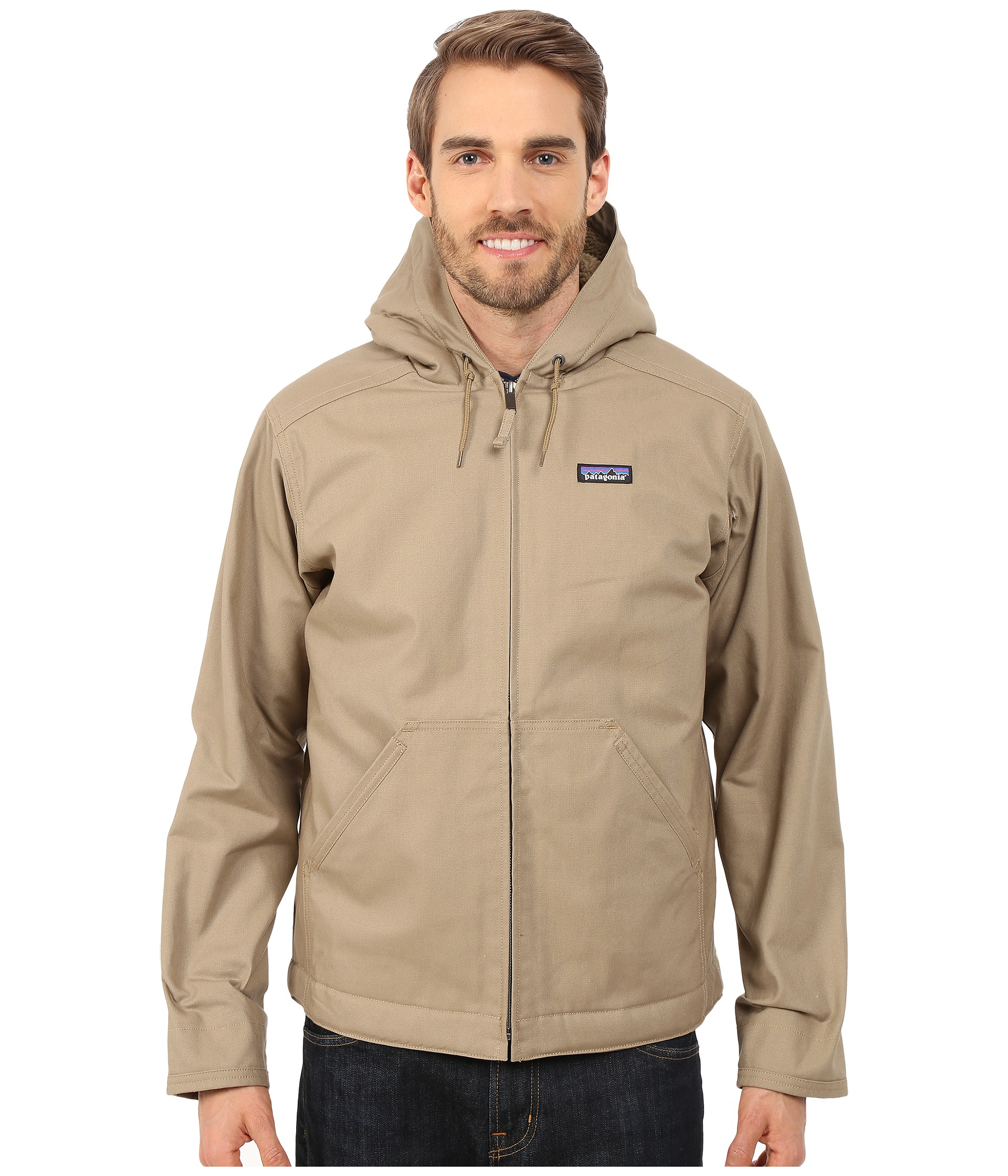 patagonia lined canvas hoody