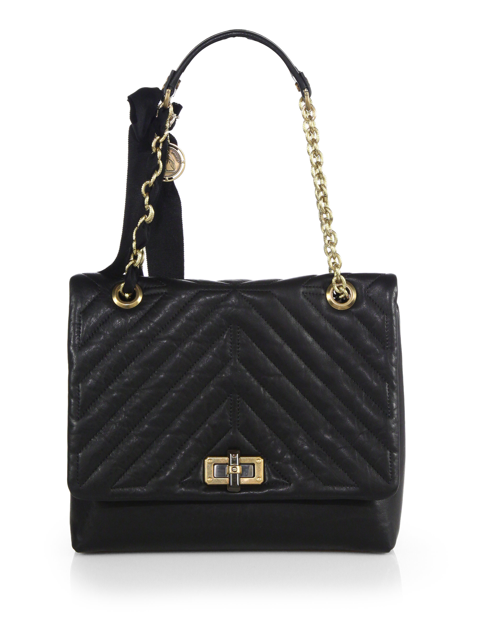 Lanvin Quilted Shoulder Bag Best Quilt Grafimage Co Lyst Lanvin Hy Medium Quilted Leather Shoulder Bag In Black