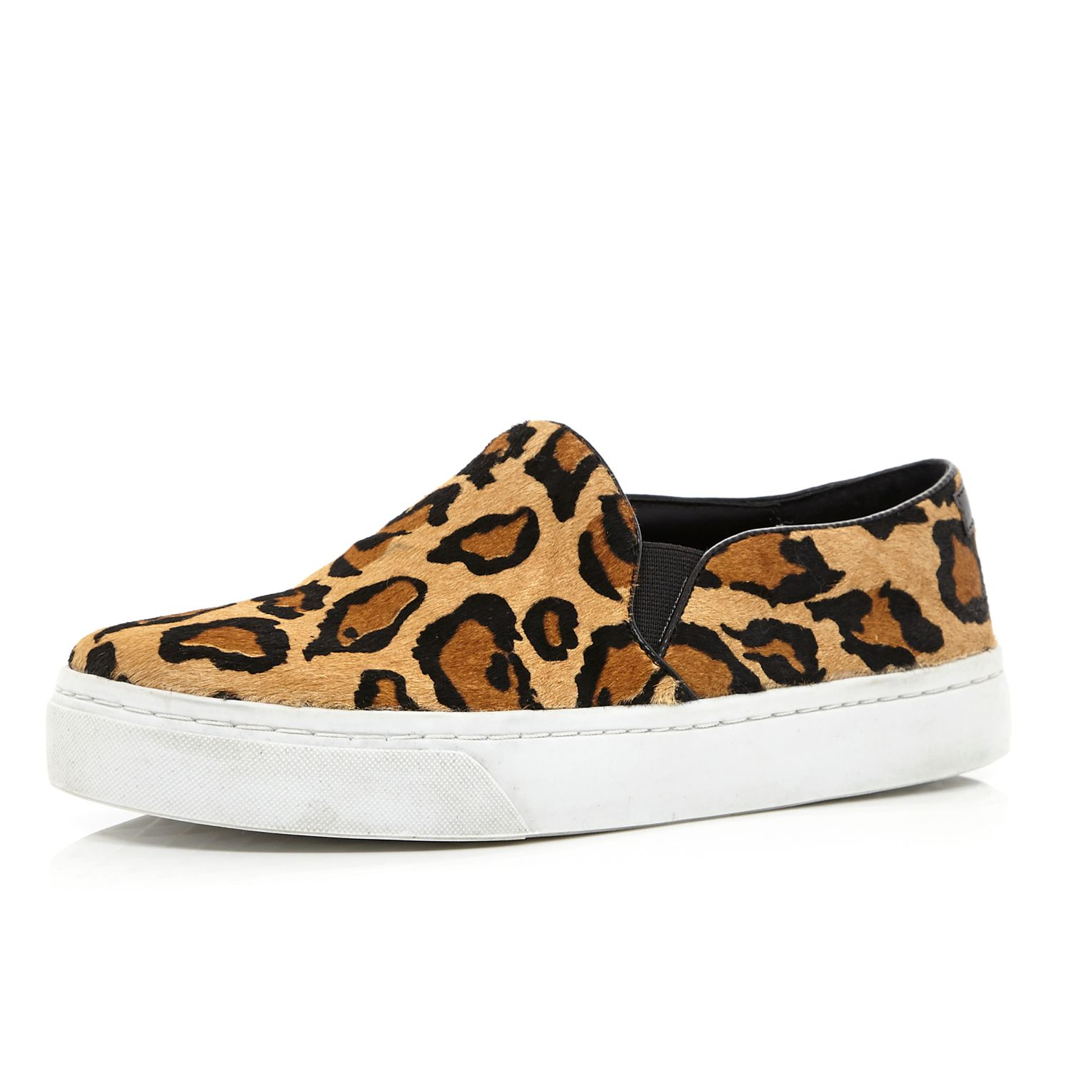 slip on leopard trainers