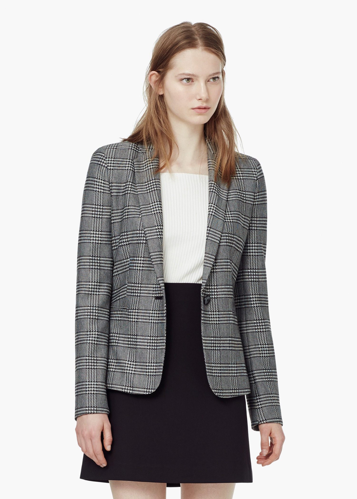 mango black blazer