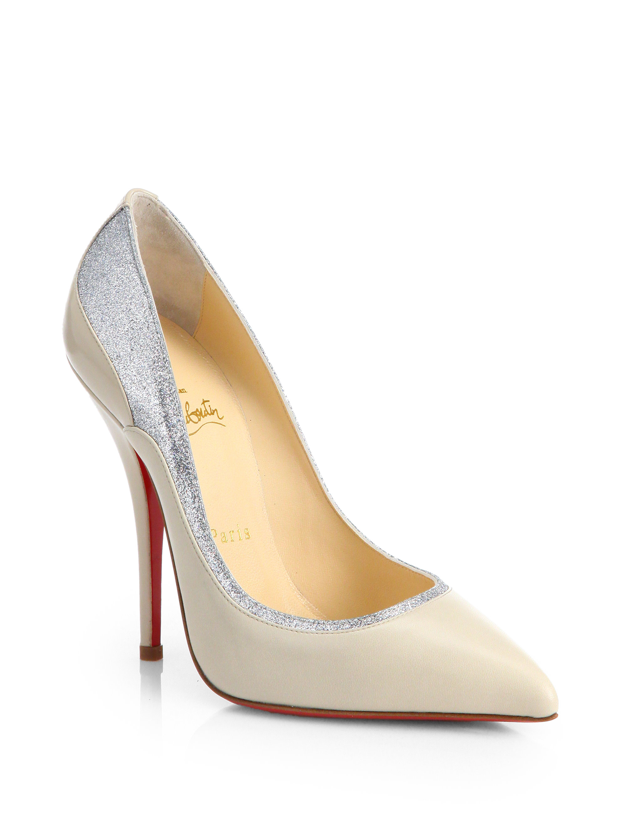 christian louboutin booties Gold-tone metallic leather | The ...