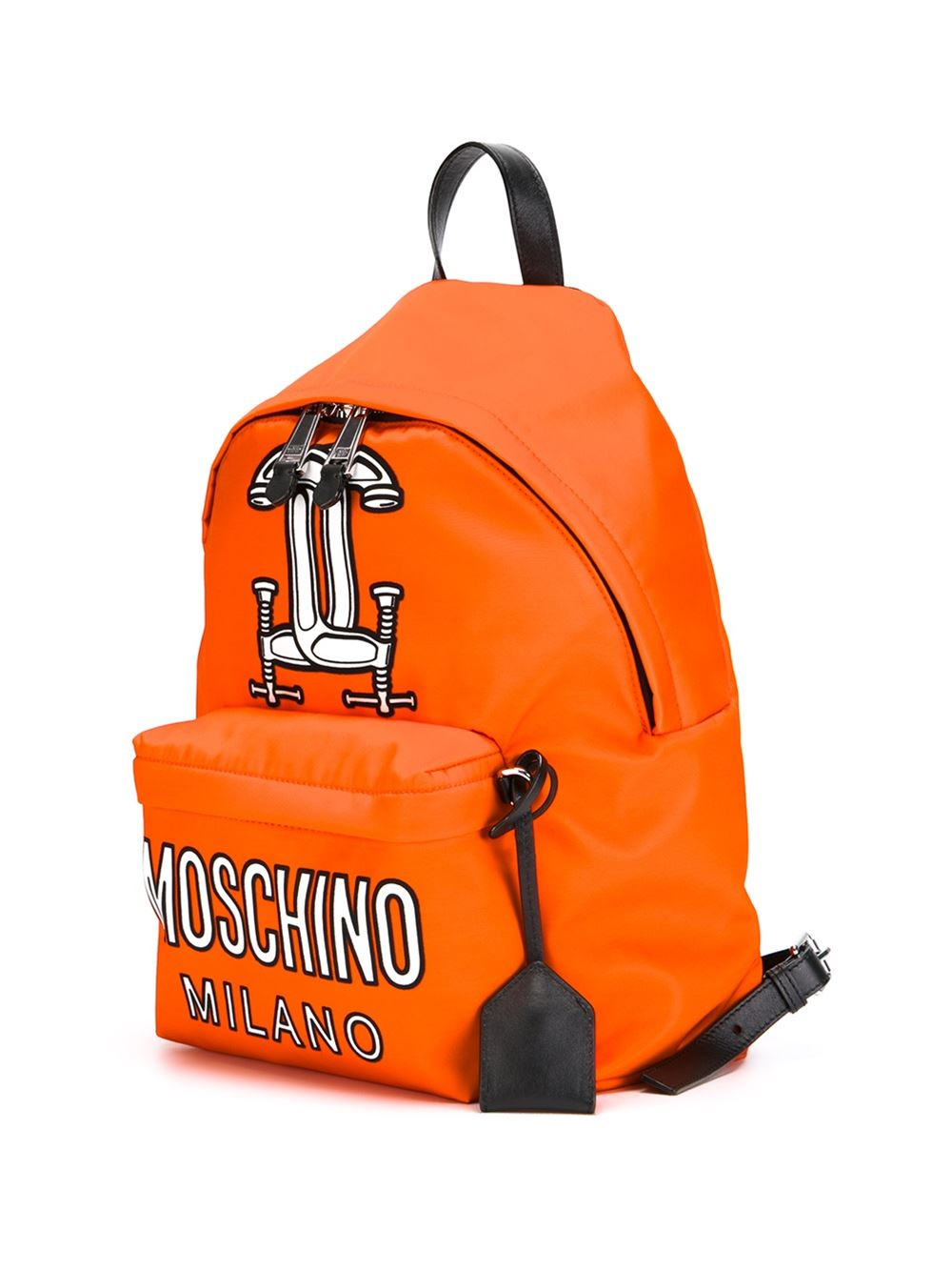 Moschino 'construction' Backpack in Black for Men (orange) Lyst