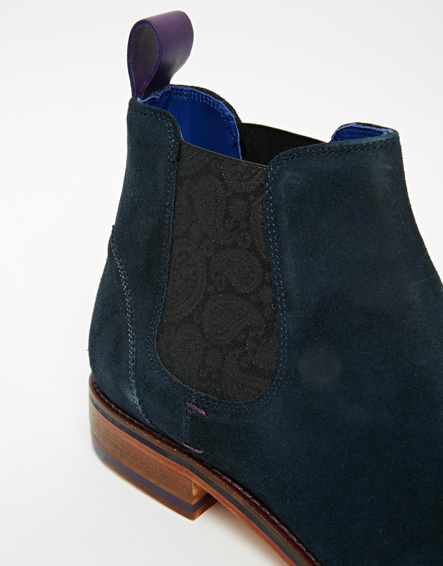 ted baker blue suede boots