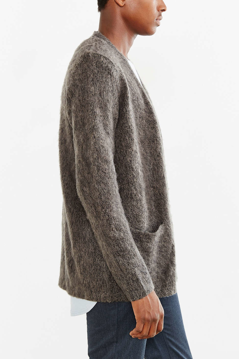 brushed cardigan