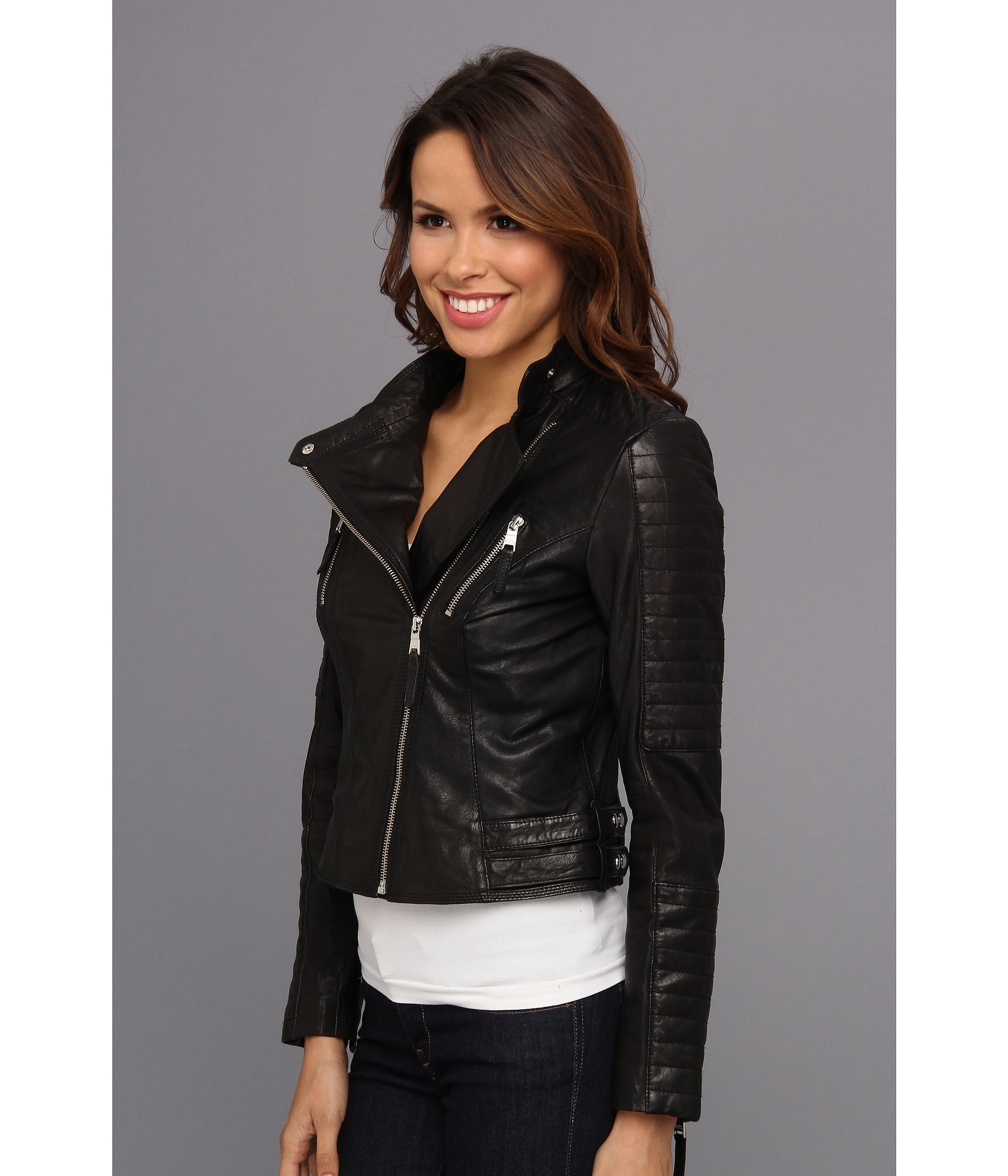 Women S Black Gretchen Leather Jacket