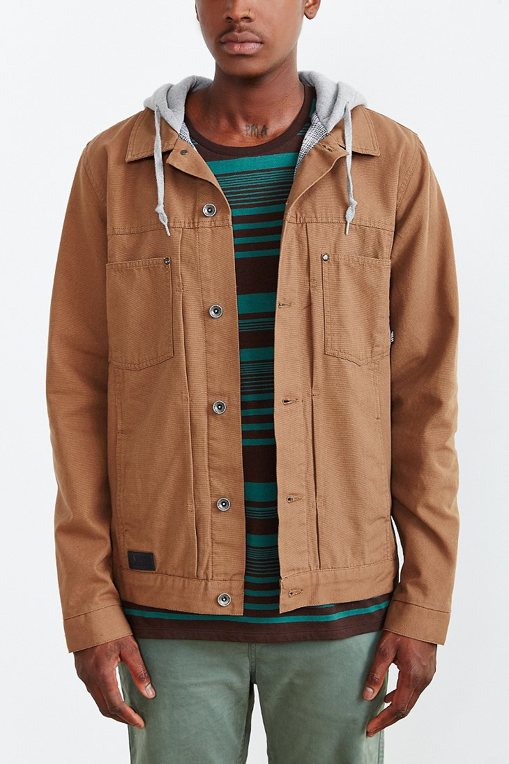 vans jacket Brown