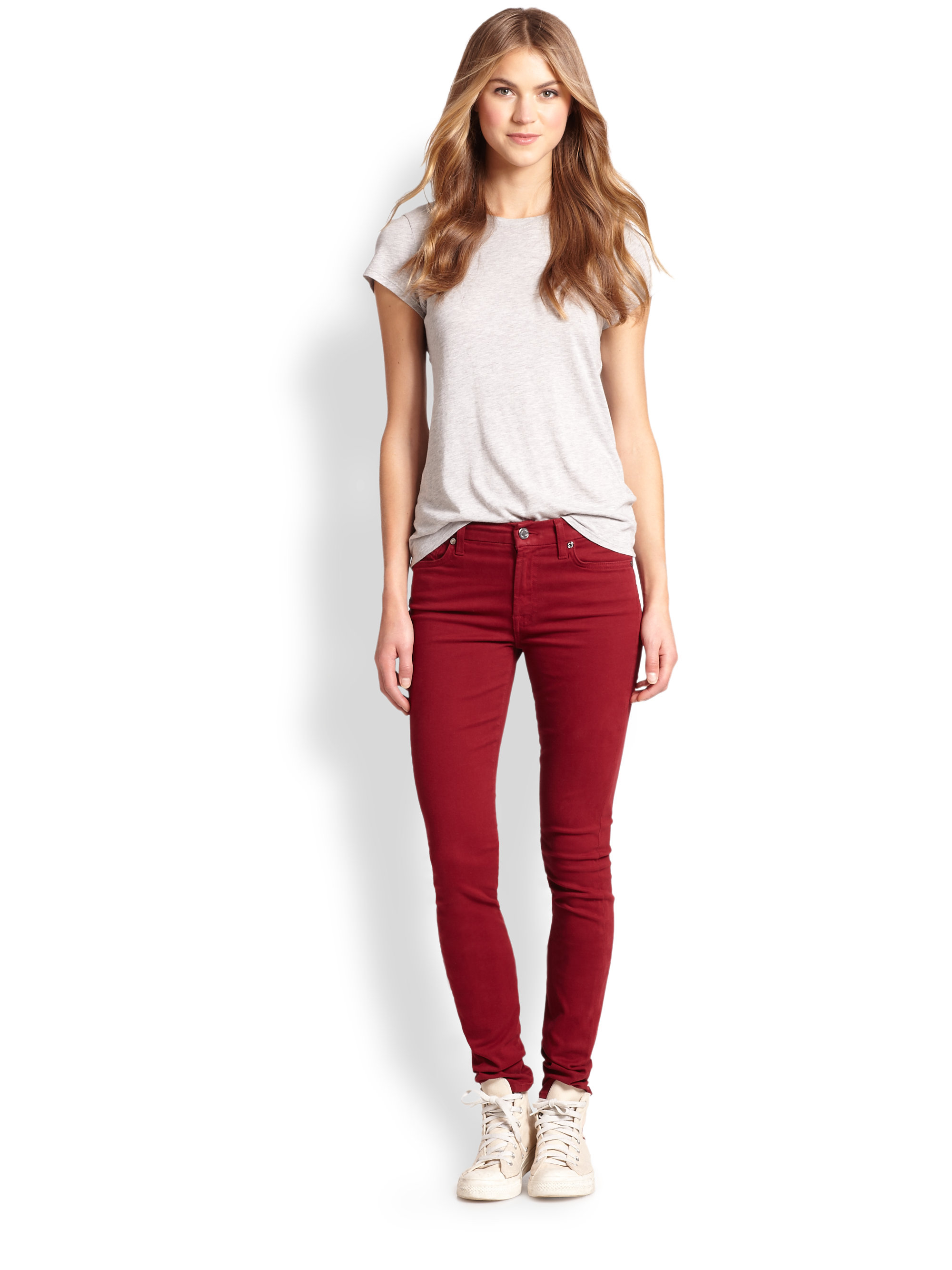 7 for all mankind sateen skinny
