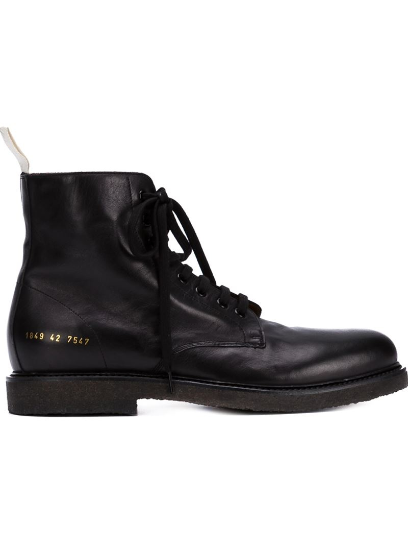common projects lace up boots