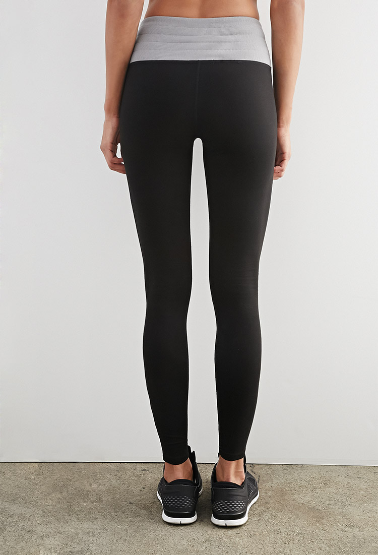 Lyst Forever 21 Active Highwaisted Lounge Leggings in Black