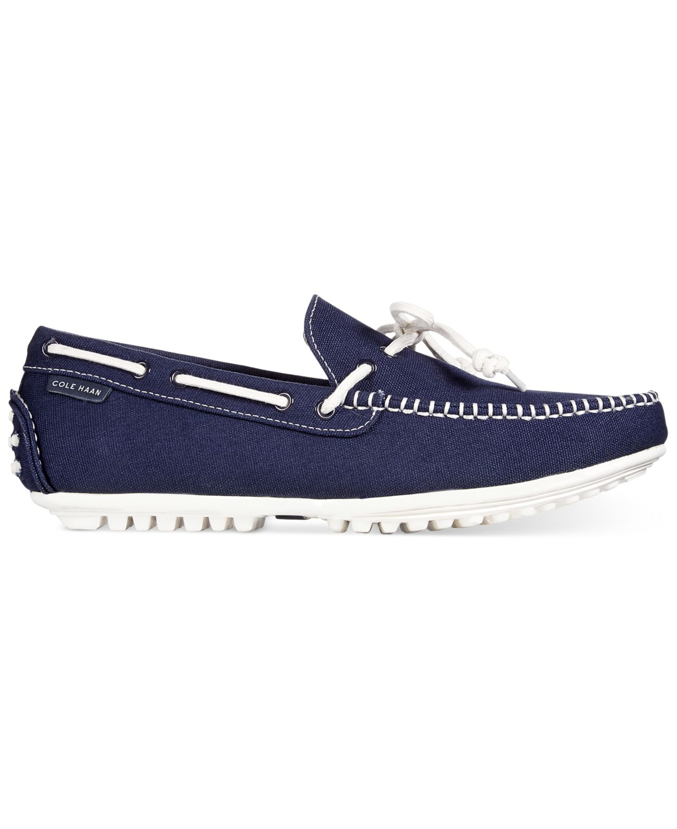 Cole Haan Canvas Grant Escape Oxford Boat Shoes in Navy (Blue) for Men