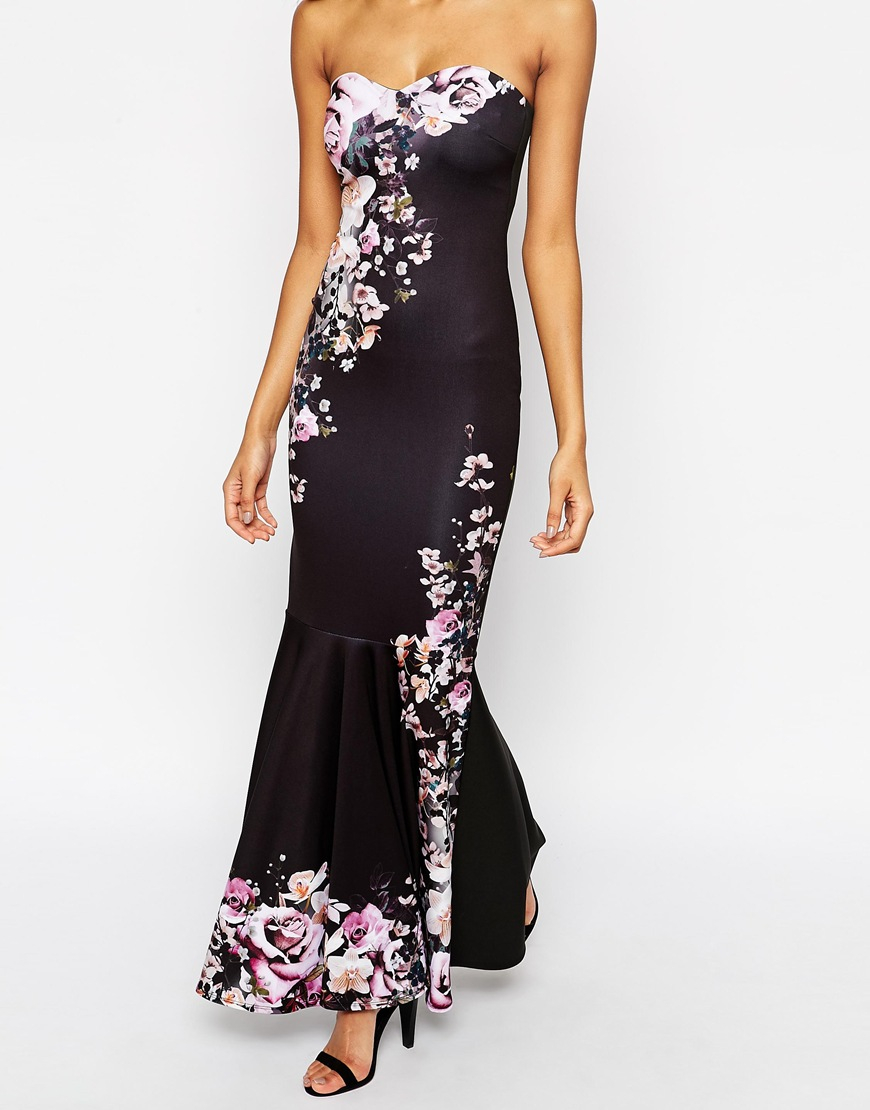 lipsy fishtail maxi dress