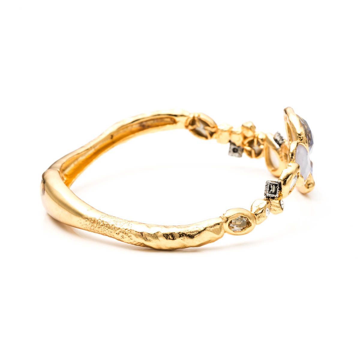 Alexis Bittar Moonlight Rocky Bypass Bracelet in Gold | Lyst