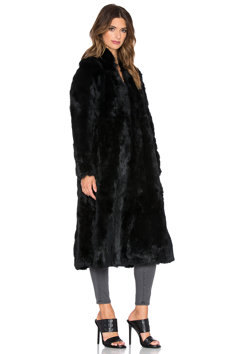 fur duster coat
