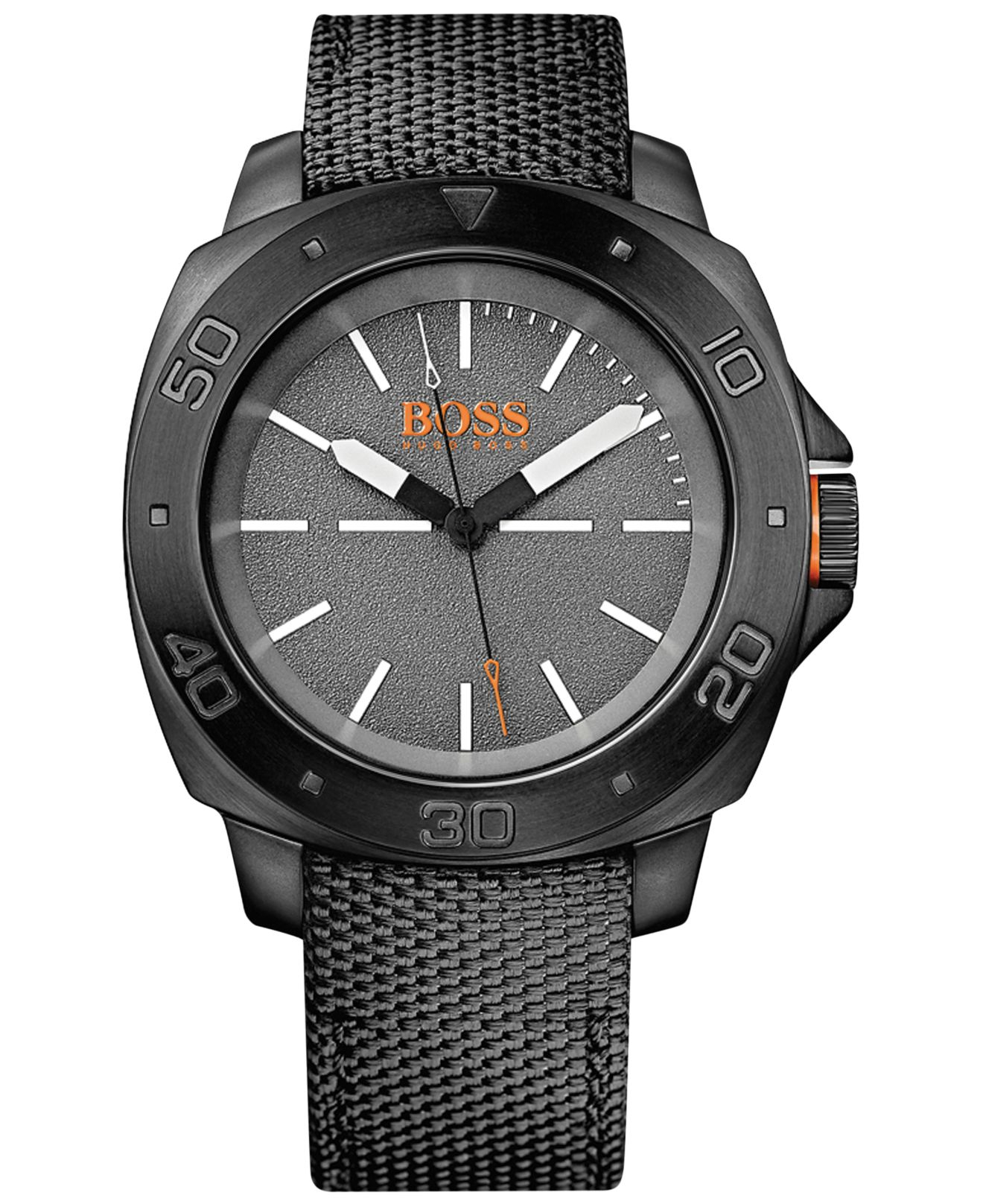 BOSS Orange Hugo Boss Men's Sao Paulo Black Black Kevlar ...