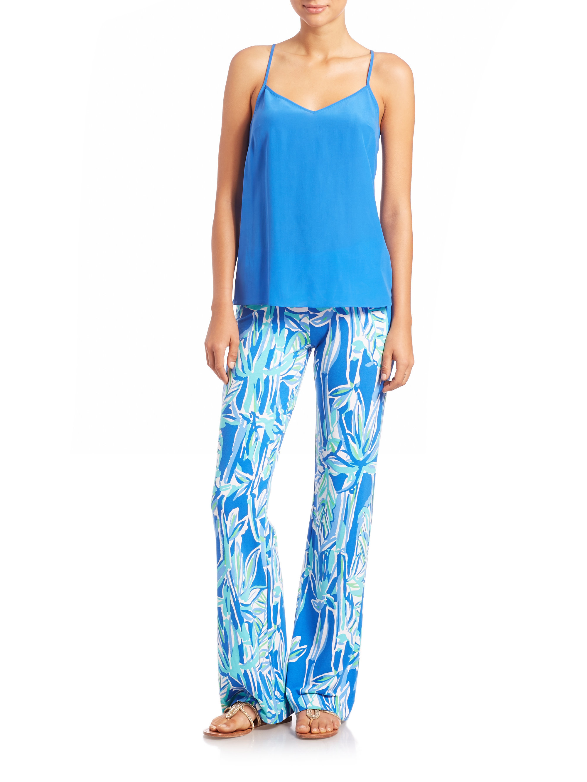 Lilly Pulitzer May Palazzo Pants in Blue Lyst