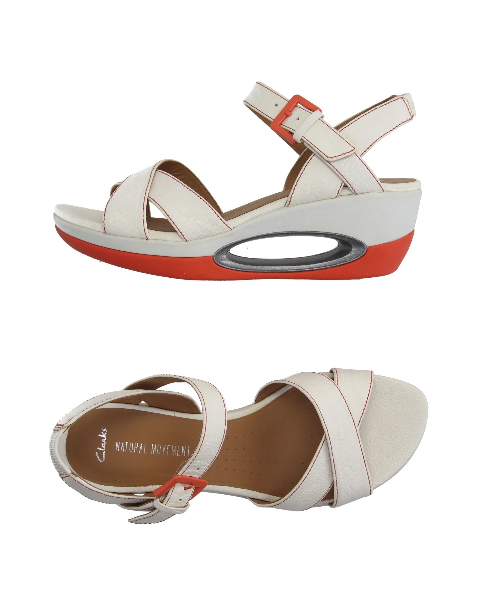 clarks white sandals