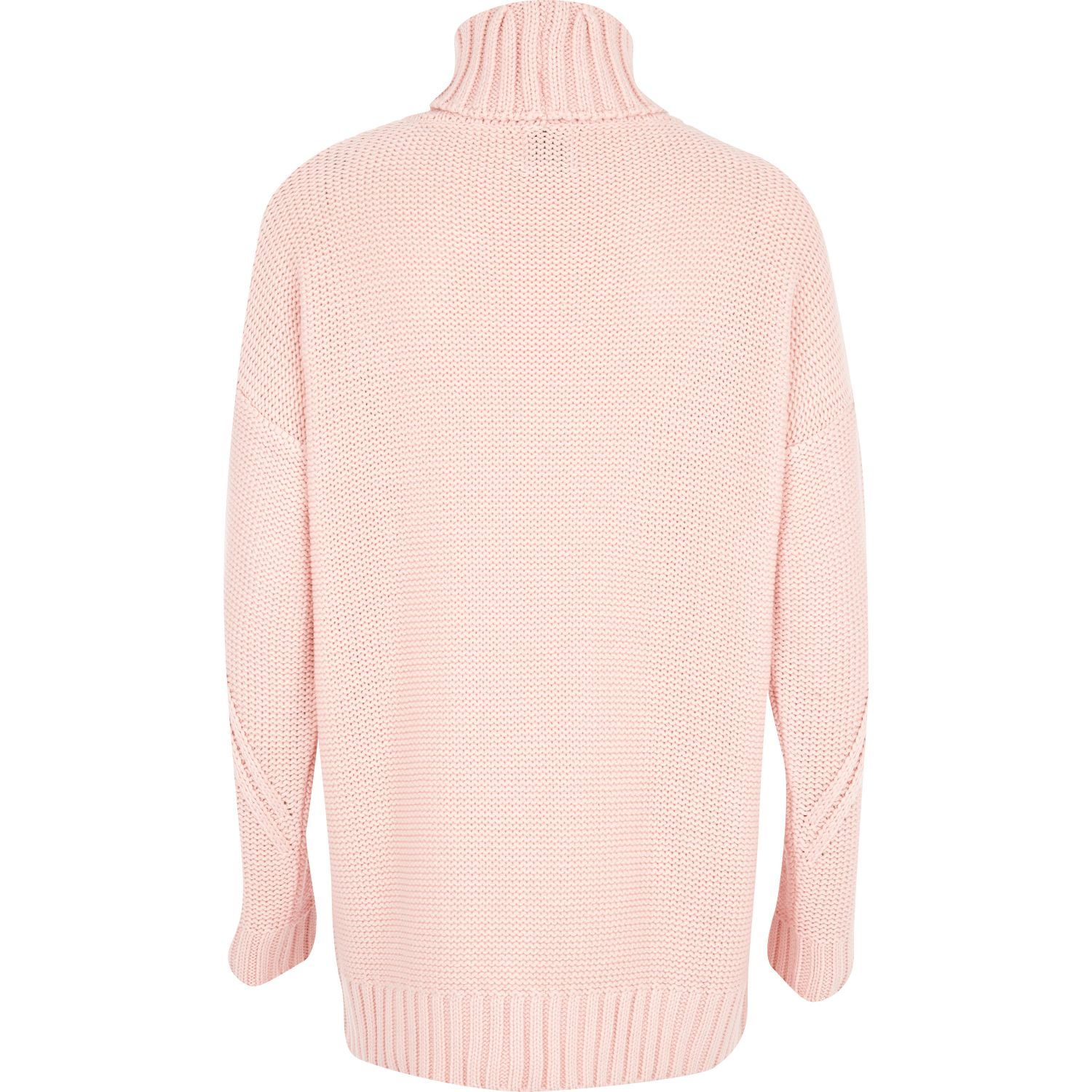 light pink roll neck jumper