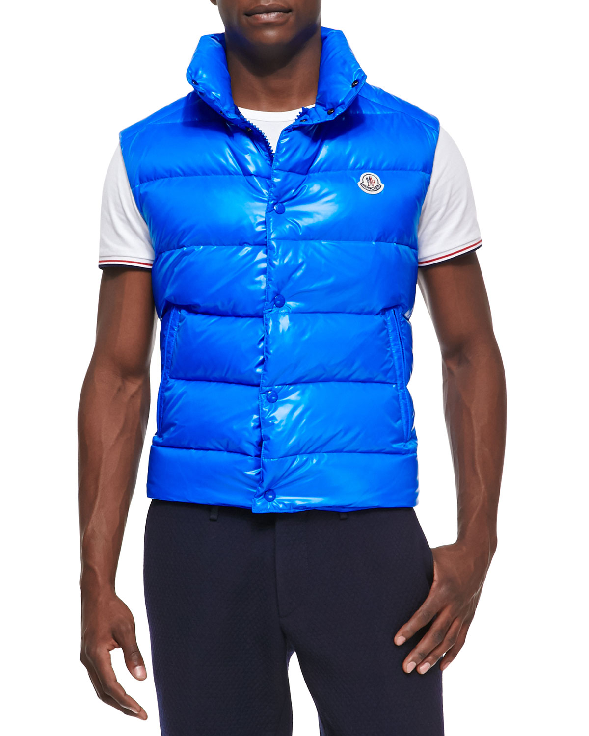 blue vest