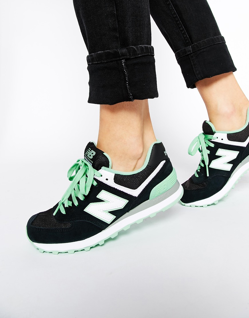 new balance 574 mint green trainers new balance 574 mint green trainers