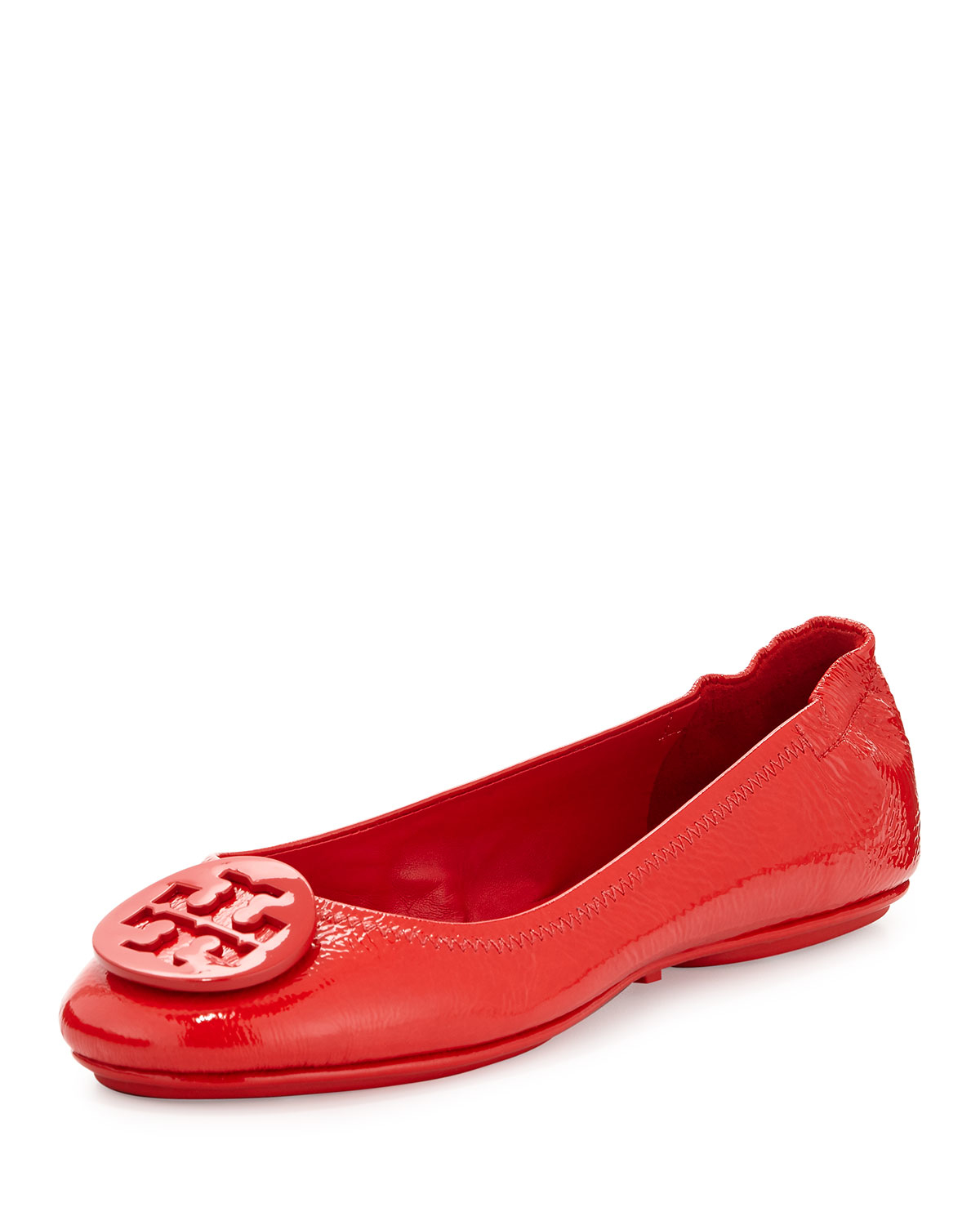 Tory Burch Minnie Patent Leather Travel Ballet Flat in