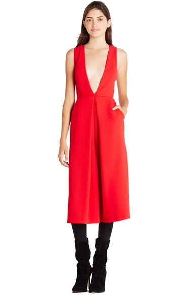 bcbgeneration red jumpsuit