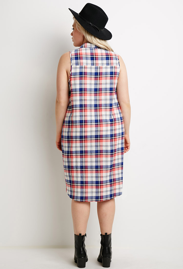 plus size flannel dress
