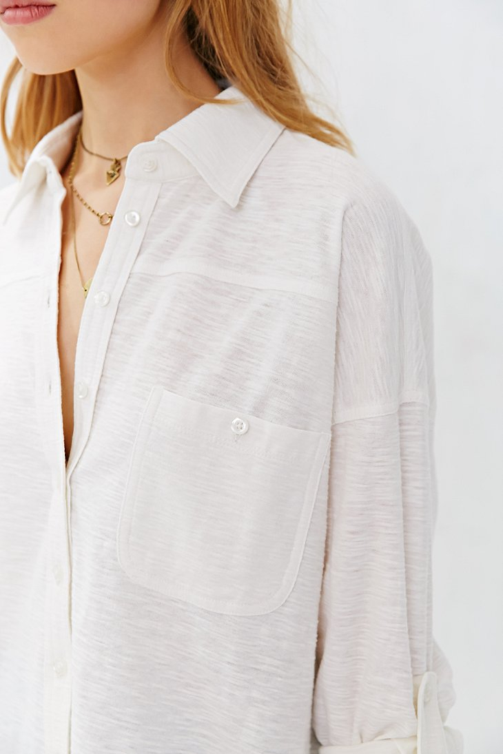 bdg button down shirt