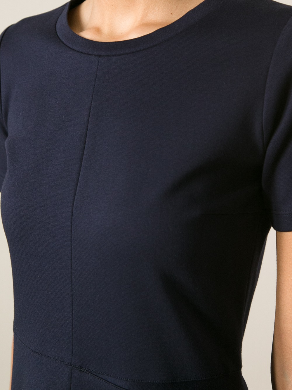 Jil sander navy T-shirt Dress in Blue | Lyst
