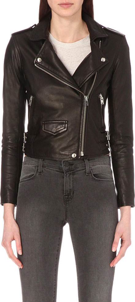 Iro Ashville Leather Jacket In Black Lyst Gallery