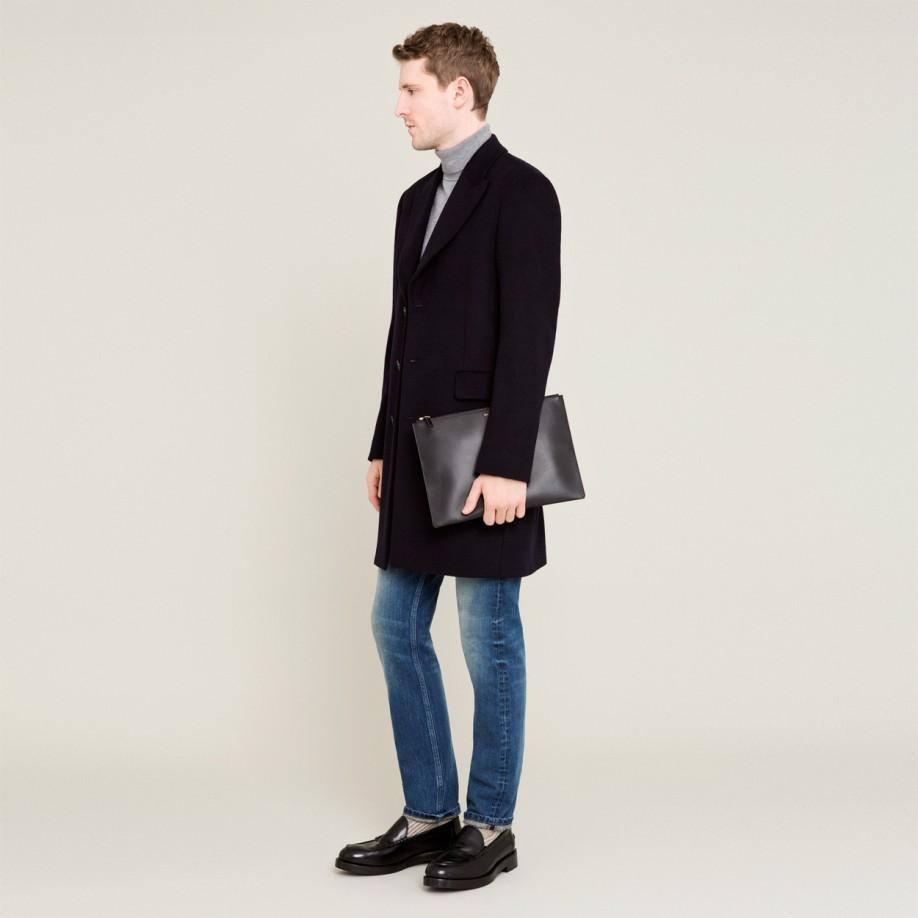 navy epsom coat