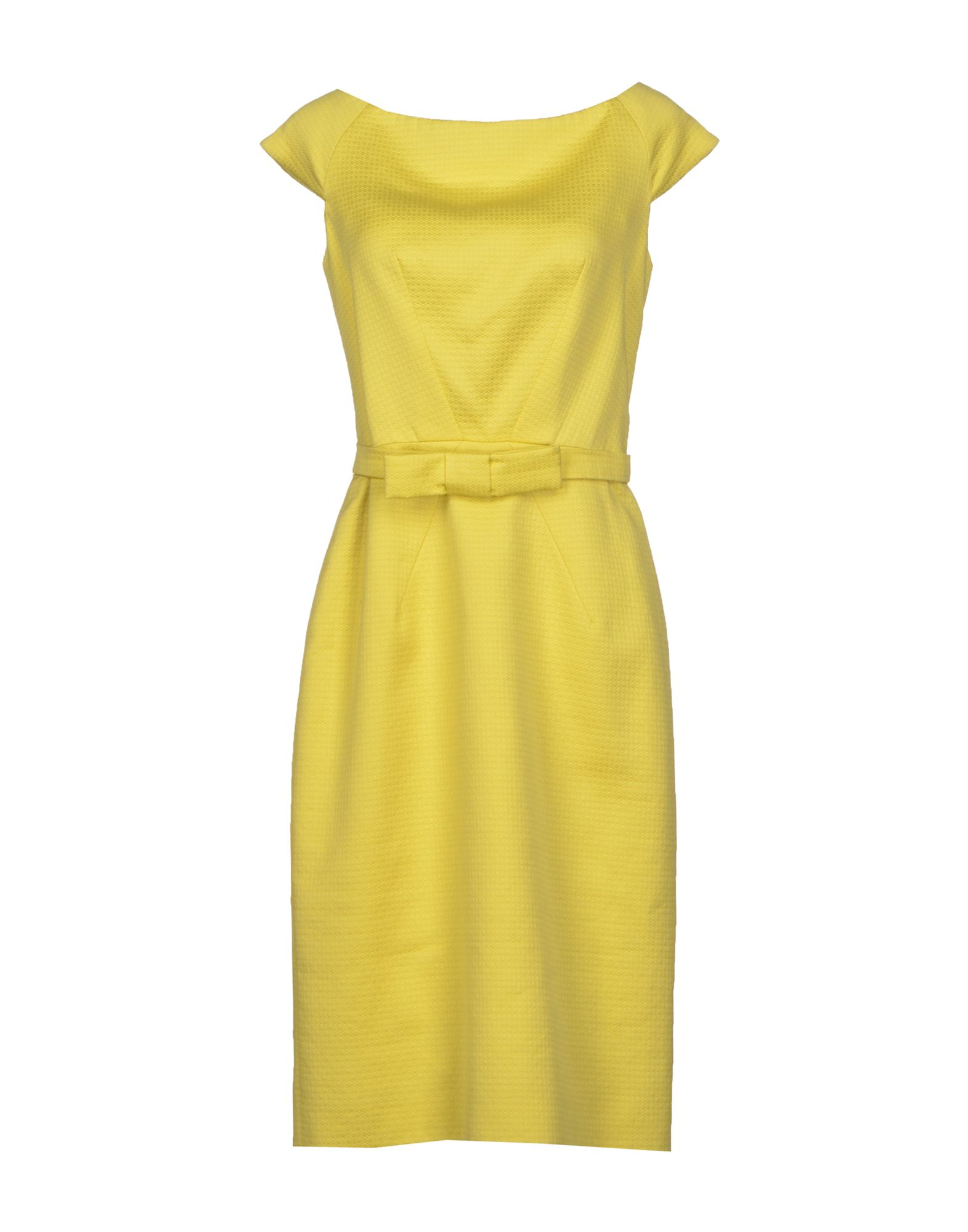Lyst - Dior Knee-length Dress in Yellow