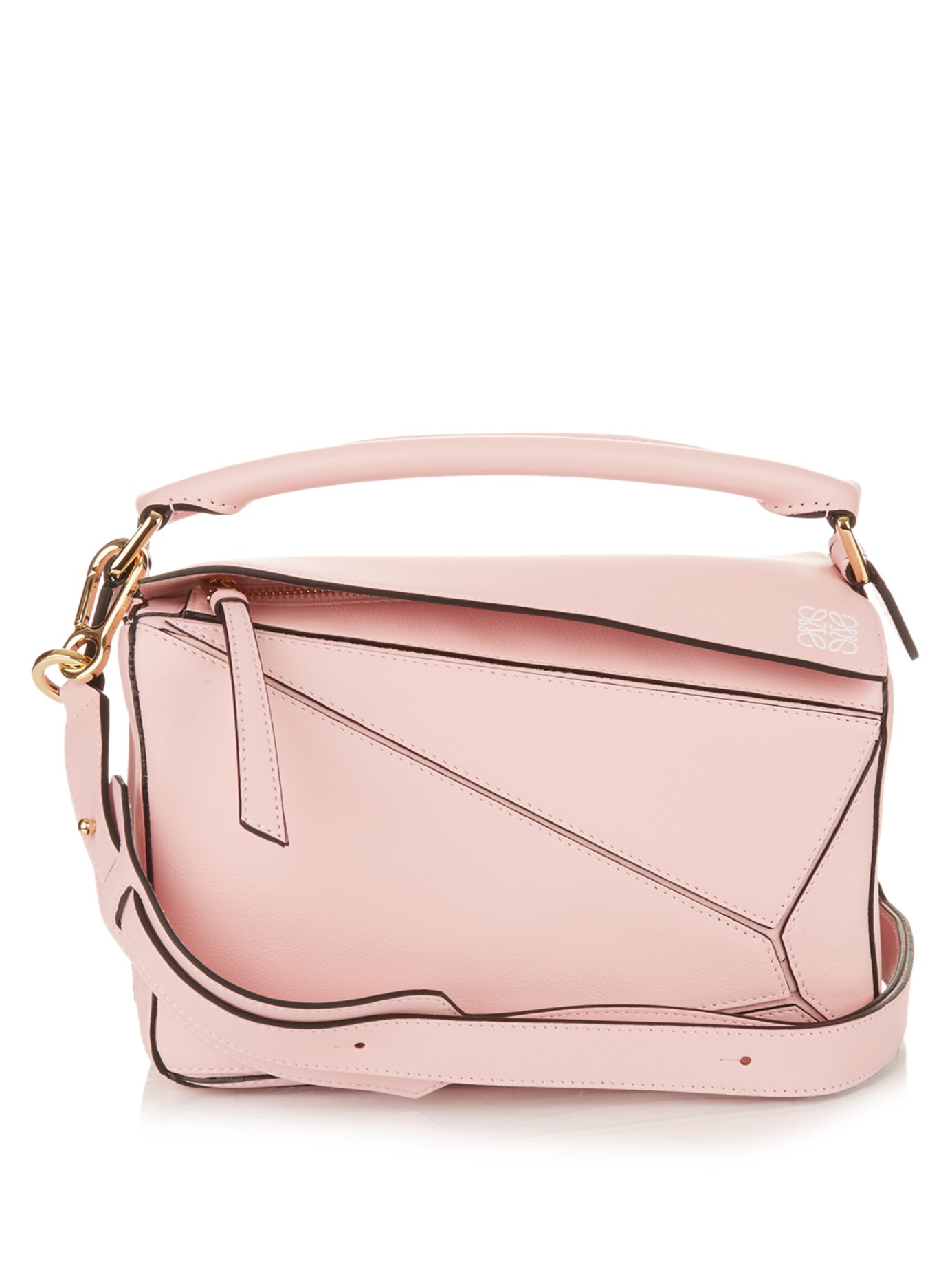 Loewe Puzzle Small Leather Bag in Pink