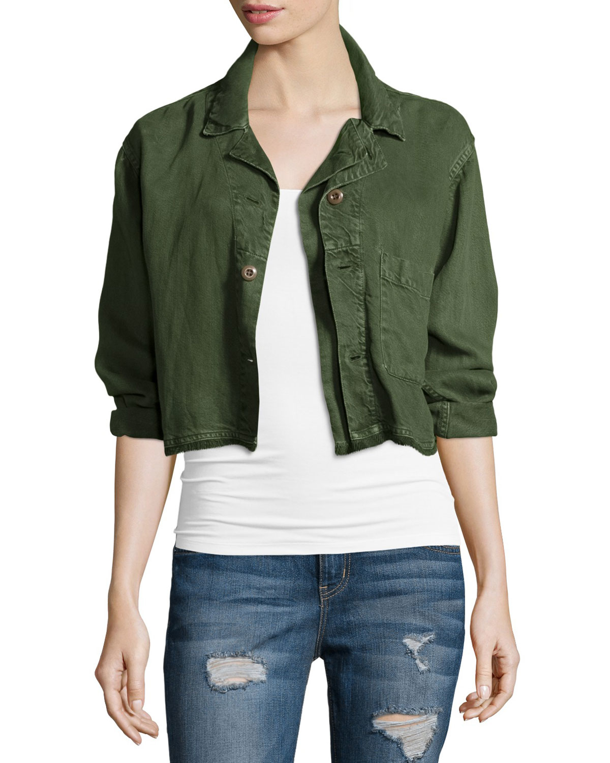 cropped tuxedo jacket