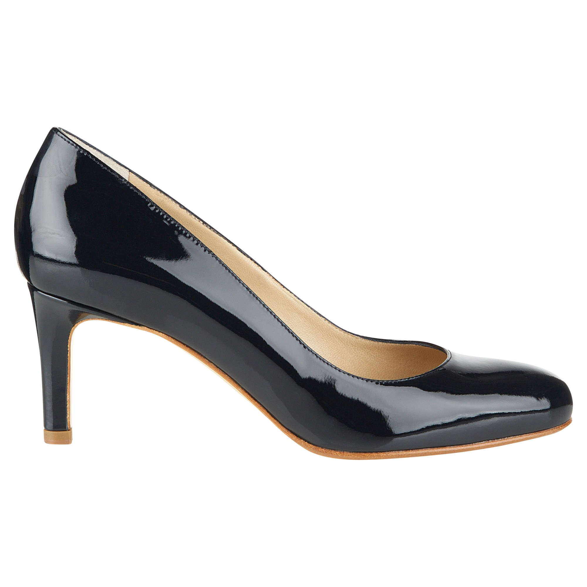 Hobbs Lizzie Leather Court Shoes in Navy Patent (Blue) - Lyst