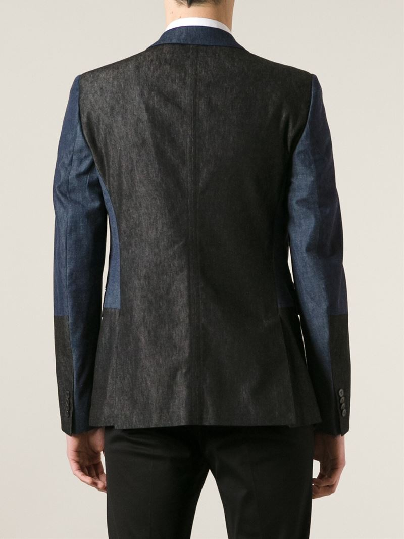 two toned blazer
