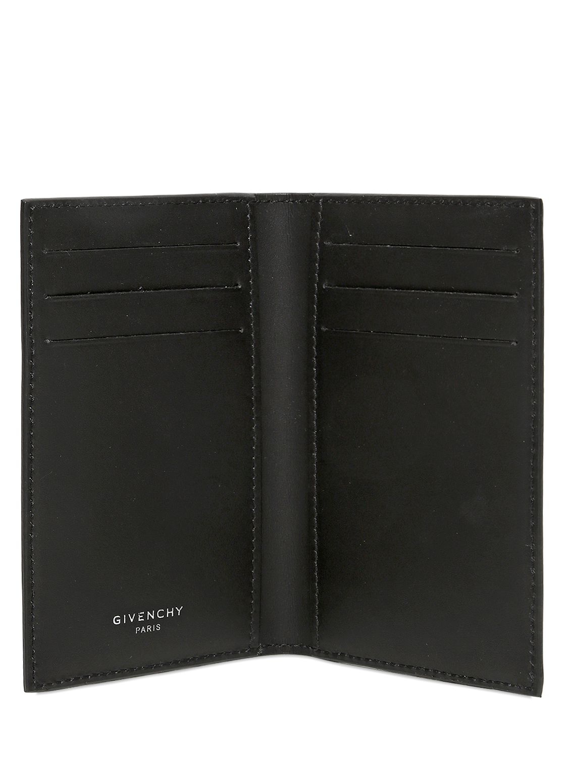 givenchy paisley print faux leather card holder in white givenchy paisley print faux leather card holder in white