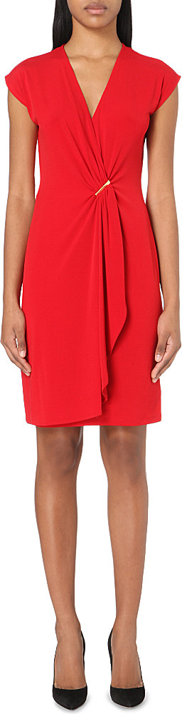michael kors red blaze dress