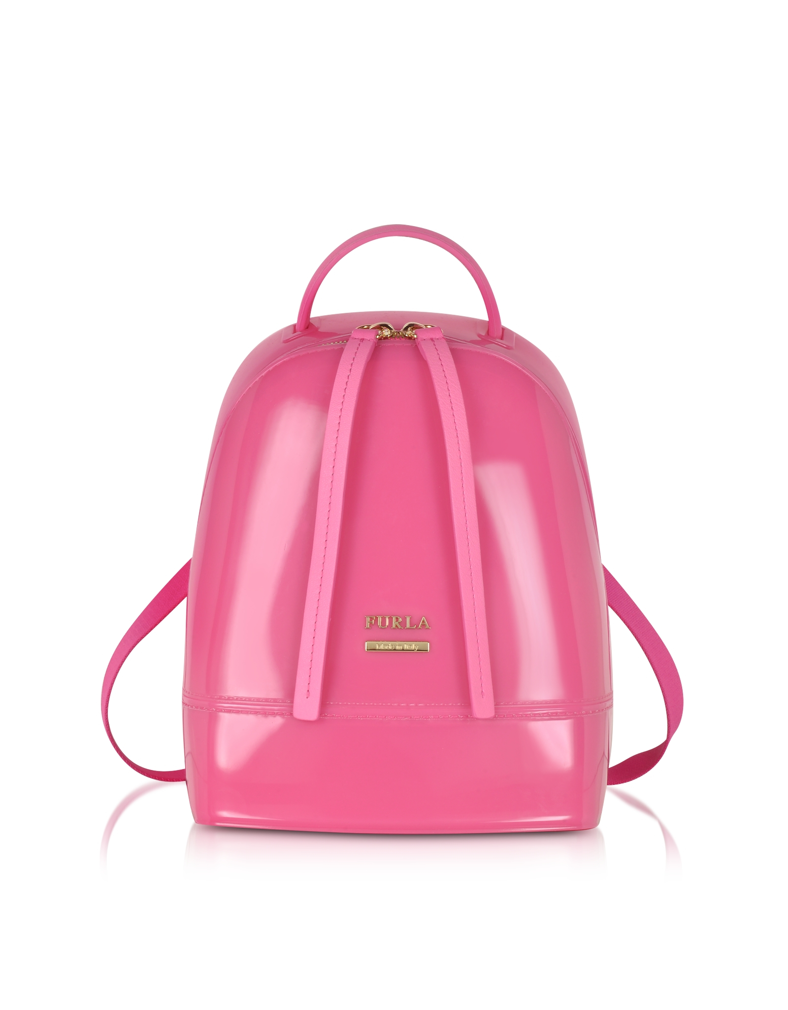 furla pink backpack