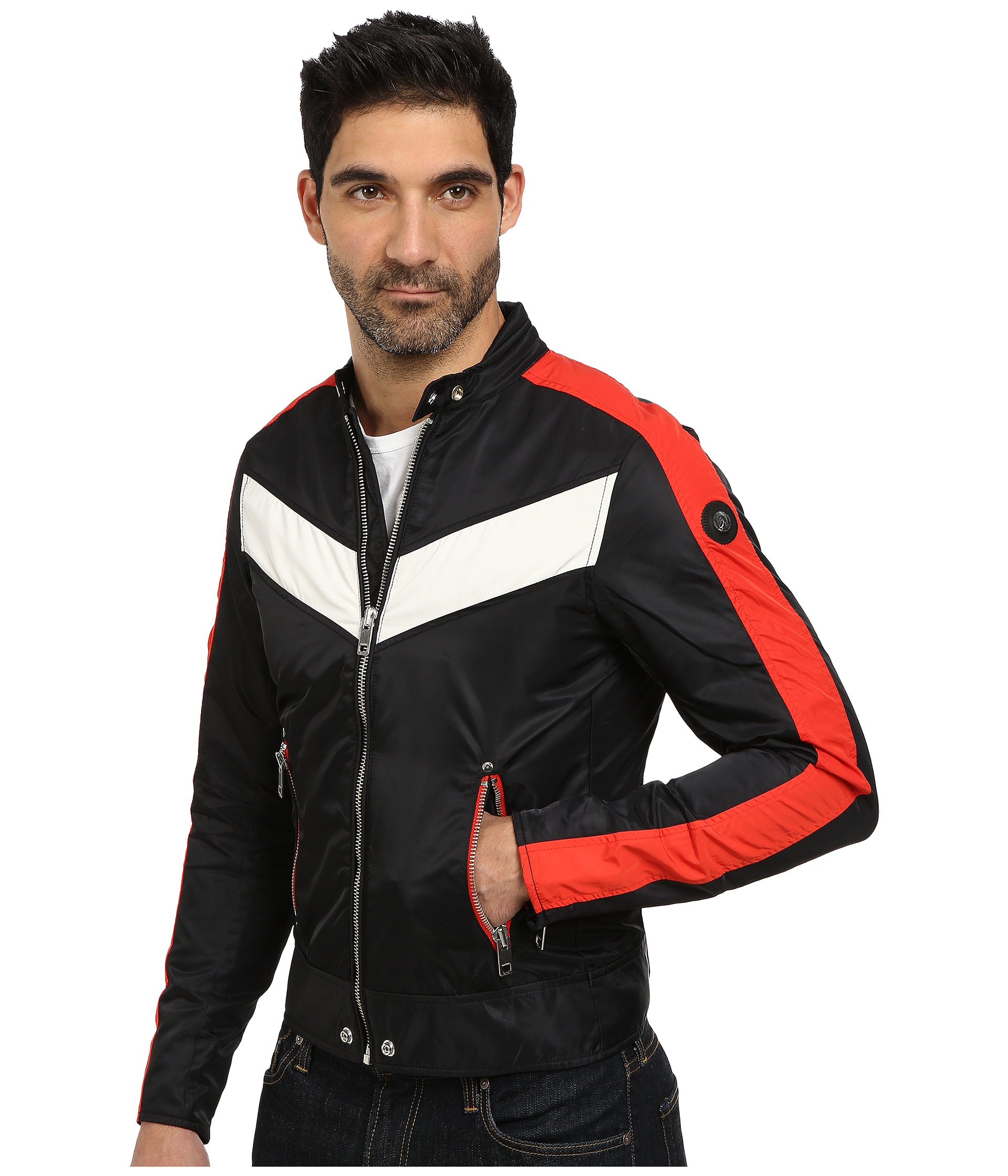 diesel jacket red