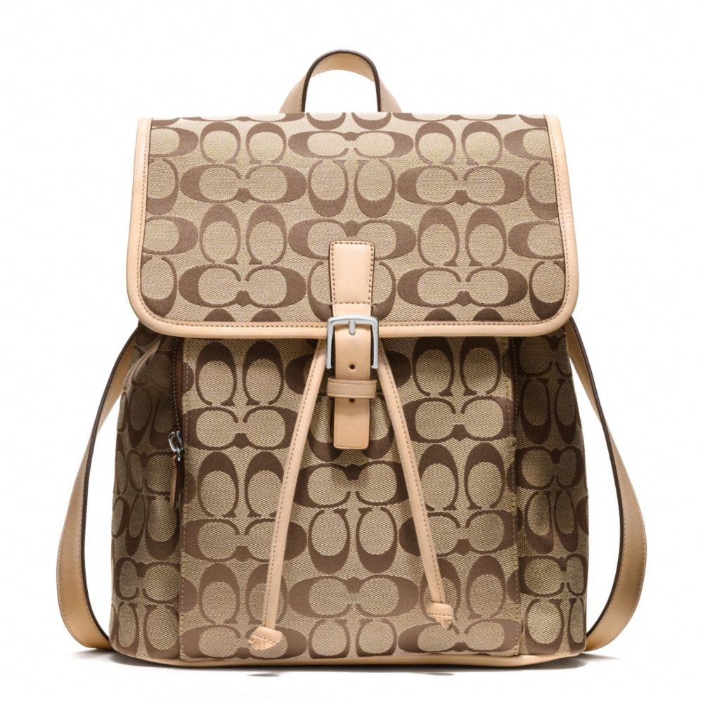 COACH Signature Backpack in Khaki (Natural) Lyst