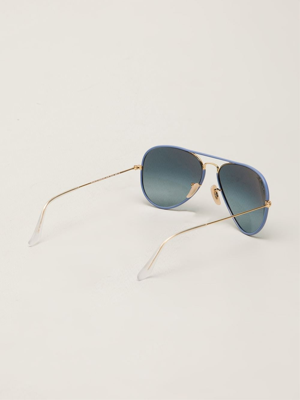 ray ban aviator blue shade