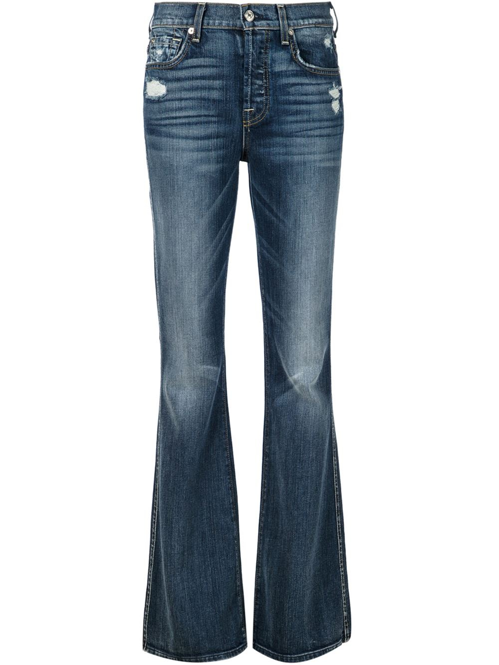 distressed jeans with chains