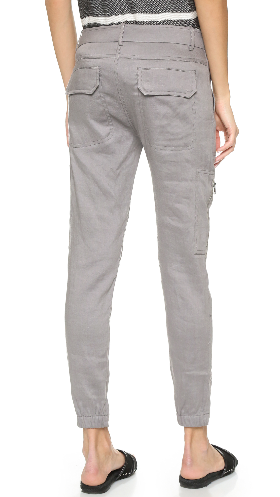Vince Linen Cargo Pants | Lyst