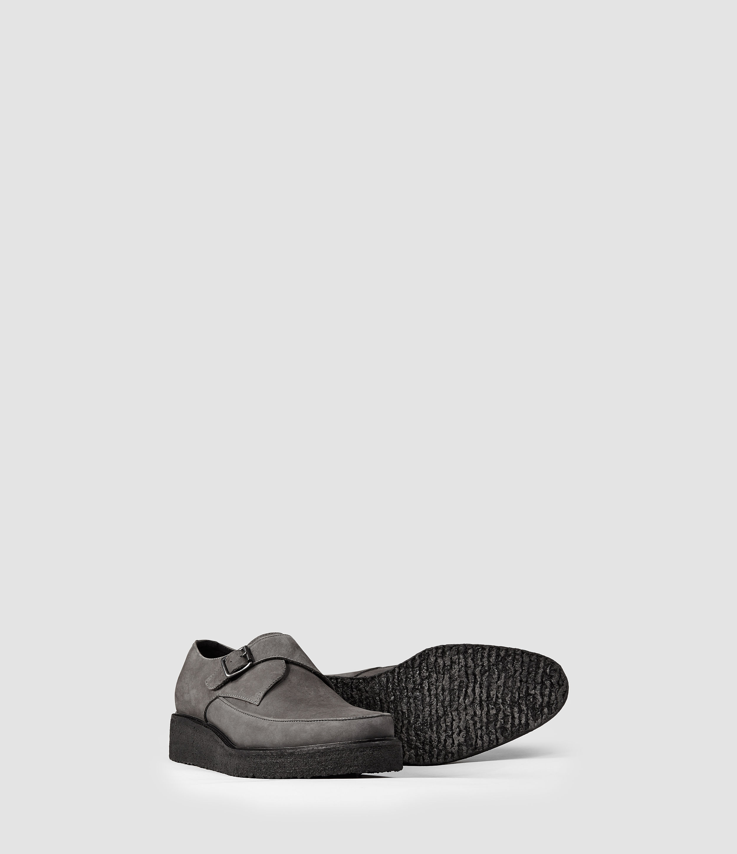 All Saints Gray Slip-On Men\'s Shoes Size  41 Men main image 3