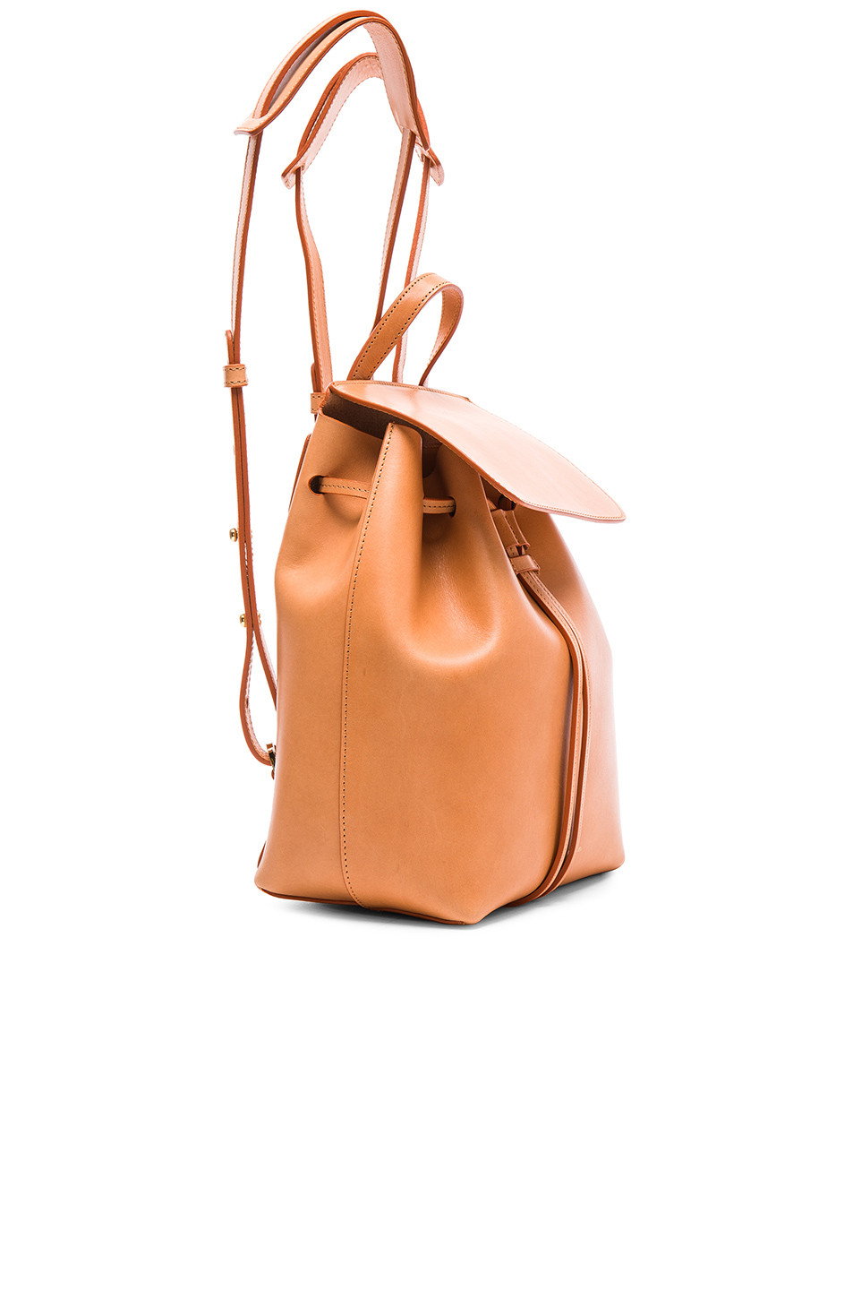 Mansur Gavriel Leather Mini Backpack in Brown - Lyst