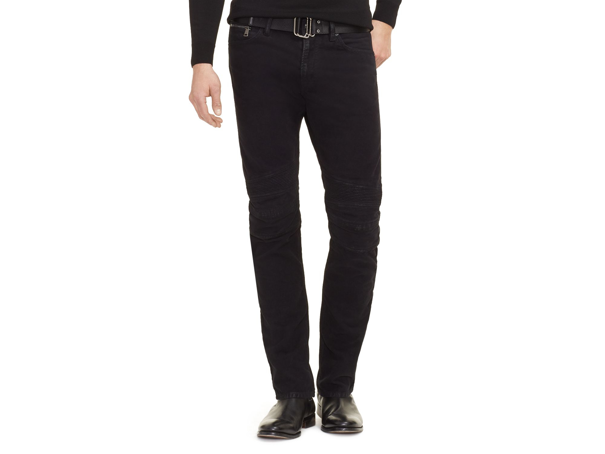 black moleskin jeans