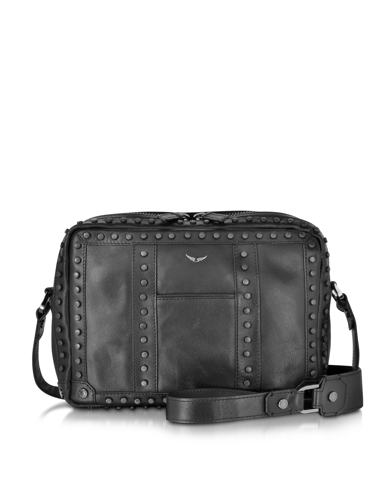 Zadig & Voltaire Rock Leather Crossbody Bag IUCN Water