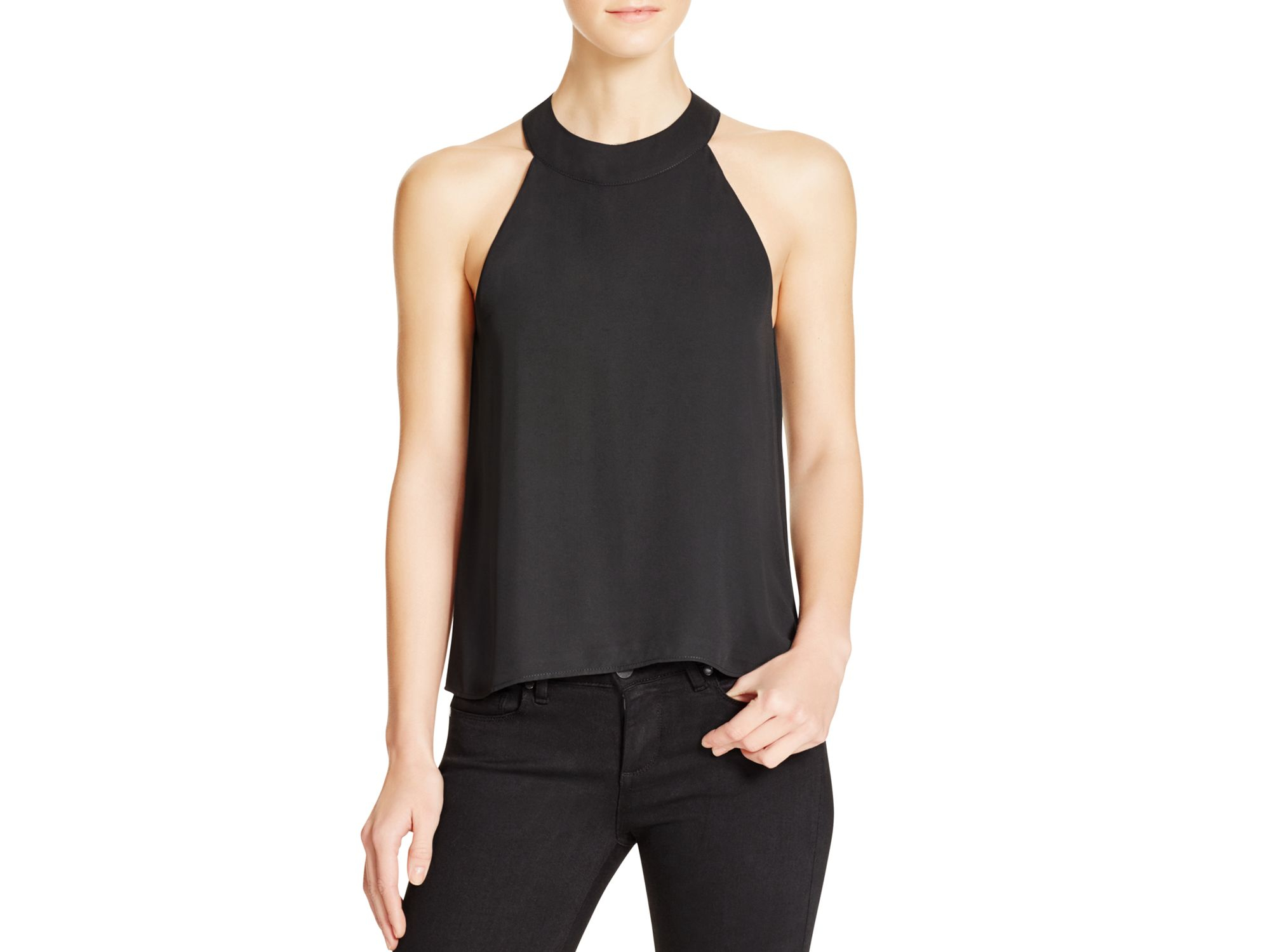 black halter blouse