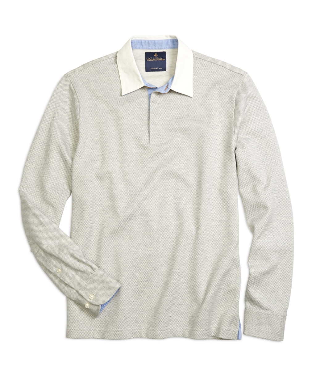 Lyst Brooks Brothers Jacquard Rugby Shirt in Gray for Men